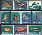 San Marino 1966. MNH F/VF. Sc#643-652 Ryby