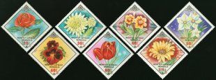 Mongolia 1983. MNH XF. Sc# 1315-1321 Flowers