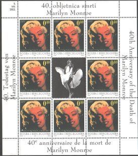 Bośnia i Hercegowina 2002. MNH XF. Sc#88 Marilyn Monroe