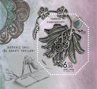 Turcja 2021. MNH XF. Biżuteria rękodzieła