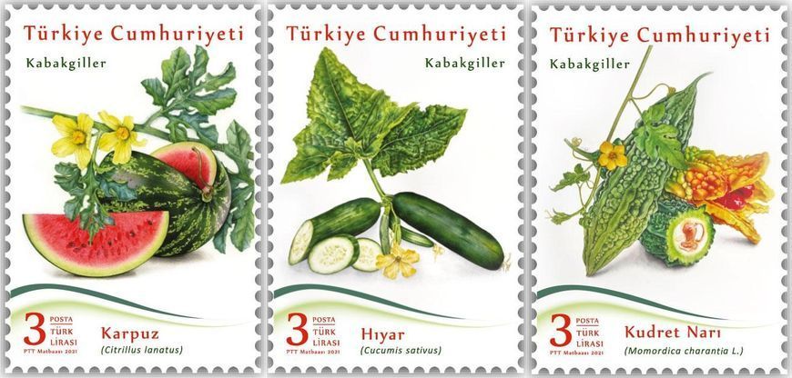 Turkey 2021. MNH XF. Fruit and vegetables