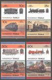 Tuvalu (Nanumaga) 1985. Postfrisch (XF). Sc#29-32 Eisenbahn