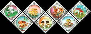 Mongolia 1985. MNH G/VG. Sc#1482-1488 Mushrooms