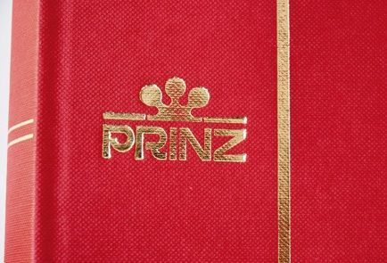 Album na znaczki - klaser Prinz Classic-Line 64 strony (32 kartki) - czerwony