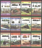 Tuvalu (Niutao) 1984-1985. Postfrisch (XF). Sc#9-20 Eisenbahn