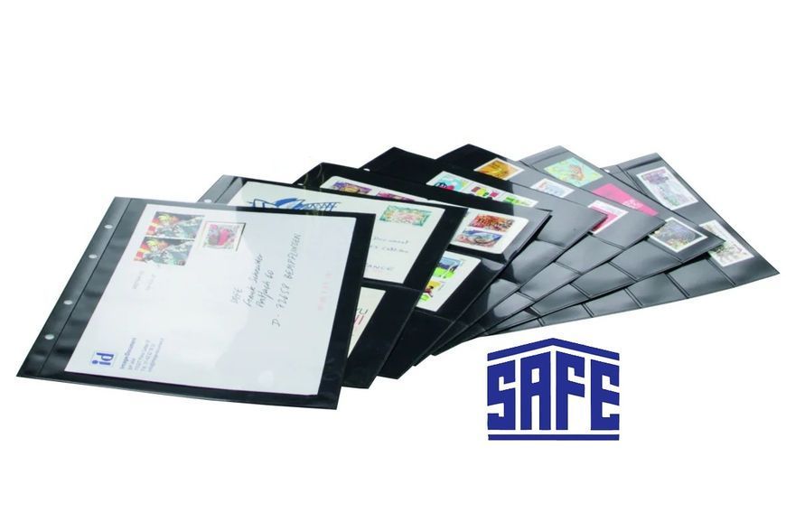 Schwarze doppelseitig Einsteckbl&auml;tter SAFE Phila Pro #7784