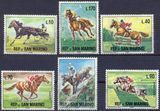 San Marino 1966. Postfrisch. Mi#850-855 Reitsport