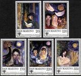 San Marino 1979. Postfrisch (F/VF). MI#1182-1186 Gem&auml;lde. Marina Busignani Reffi