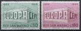 San Marino 1969. MNH G/VG. Sc#701-702 Europa