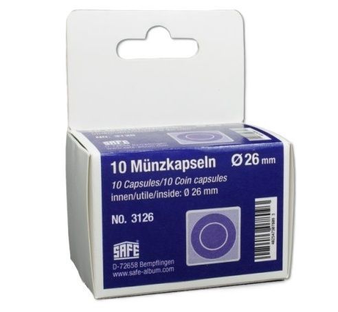 Square coin capsules SAFE - 38 mm