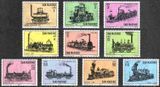 San Marino 1964. MNH G/VG. Sc#594-603 Lokomotywy
