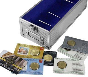 Aluminiowa walizka SAFE na monety w blistrach