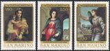 San Marino 1980. MNH G/VG. Sc#995-997 Obrazy del Sarta