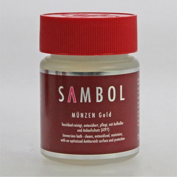 Gold. Coin Cleaning liquid for Gold Coins Sambol