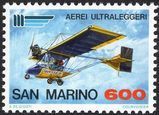 San Marino 1987. MNH F/VF. Sc#509-518. Lotnictwo