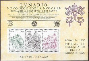 Vatican 1982. MNH XF. Gregorian calendar