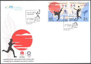 Turkey 2021. FDC. Tokyo 2020 Summer Olympic Games