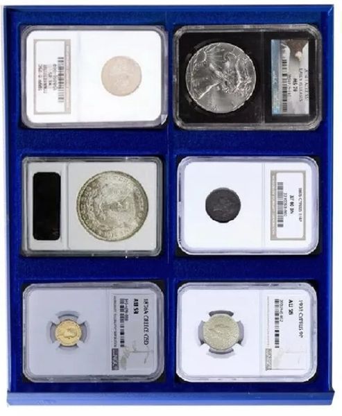 Coin case for slabs SAFE Alu