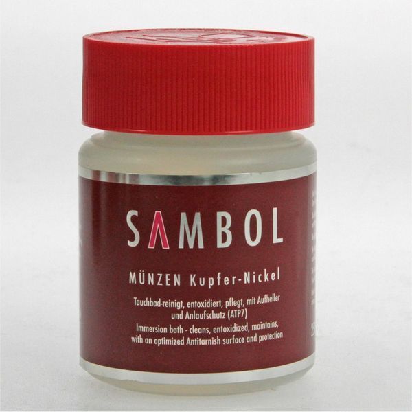 Copper / Nickel. Coin Cleaning liquid for Copper/Nickel Coins Sambol