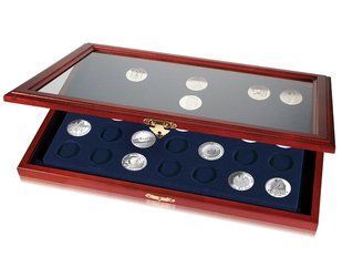 Gablota na monety SAFE - 35 kom&oacute;rek X 29 mm - okrągłe wgłębienia