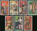 Mongolia 1991. MNH F/VF. Sc#2013-2019 Maski do mongolskiego tańca Tsam