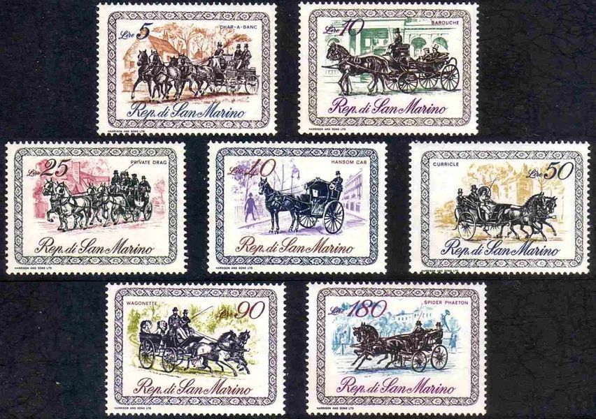 San Marino 1969. Postfrisch (XF). Sc#703-709