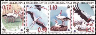 Bośnia i Hercegowina (Boszniak) 1998. MNH XF. MI#124&ndash;127 WWF