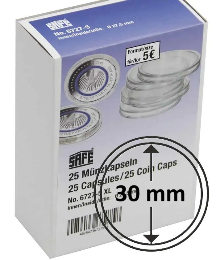 Сoin capsules SAFE - 30 mm