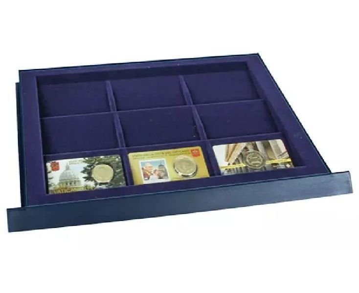 SAFE furniture element for coin cards and coin sets