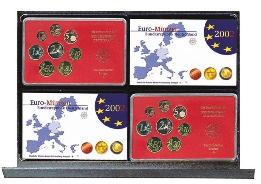 SAFE furniture element for coin cards and coin sets